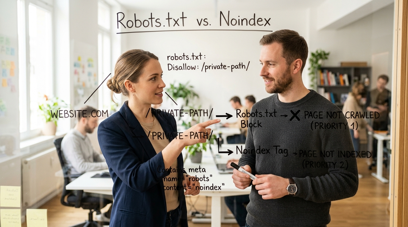 SEO News August - Robots.txt vor Noindex