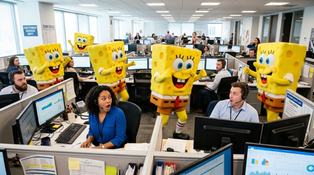 SEO News kurz - Tanzende SpongeBobs stürmen