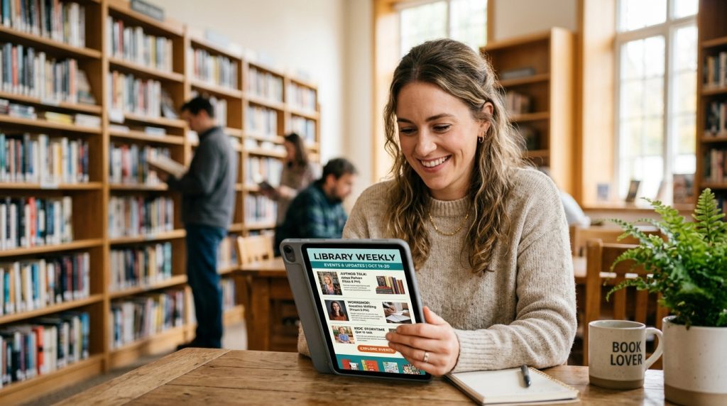 Stadtbibliothek Saarbrücken - Wochenprogramm und E-Mail